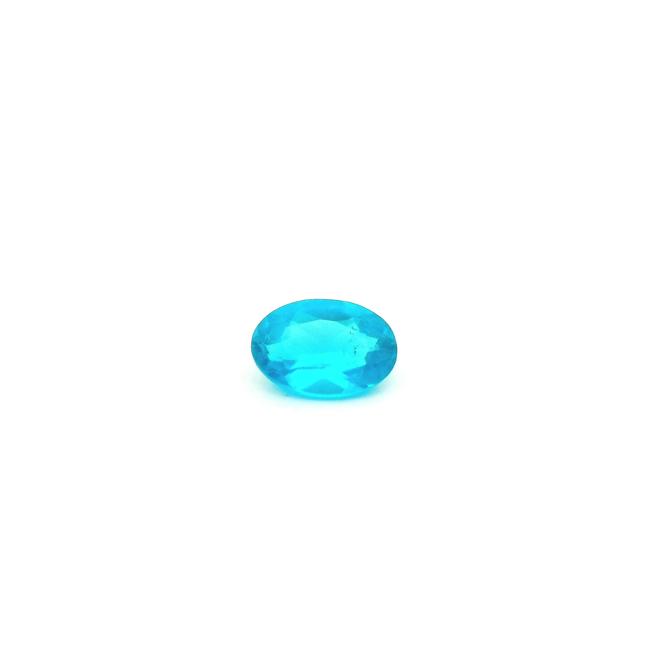 0.44ct Oval Natural Apatite (Colour Blue, Clarity Slightly Included, Cut Faceted)