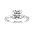Round Lab-grown Diamond Bridal Ring — down