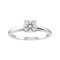 Round Lab-grown Diamond Bridal Ring — down