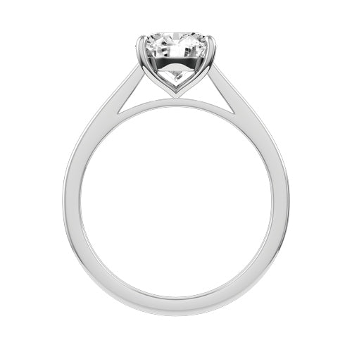Round Lab-grown Diamond Bridal Ring — front