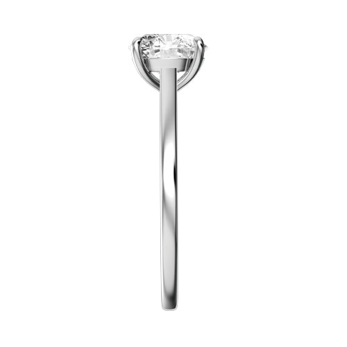 Round Lab-grown Diamond Bridal Ring — side