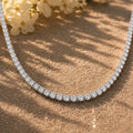 Tennis Diamond Necklace (White Gold)