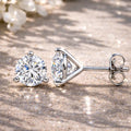 Martini Diamond Stud Earrings (White Gold)